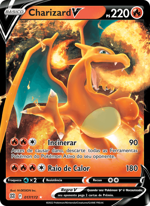 Charizard V, carta 017 di Astros Cintilantes