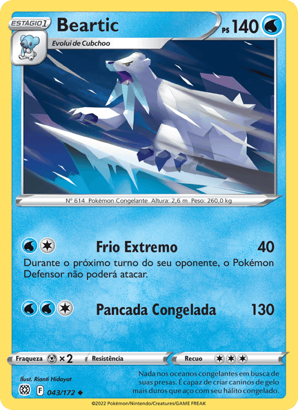 Beartic, carta 043 de Astros Cintilantes