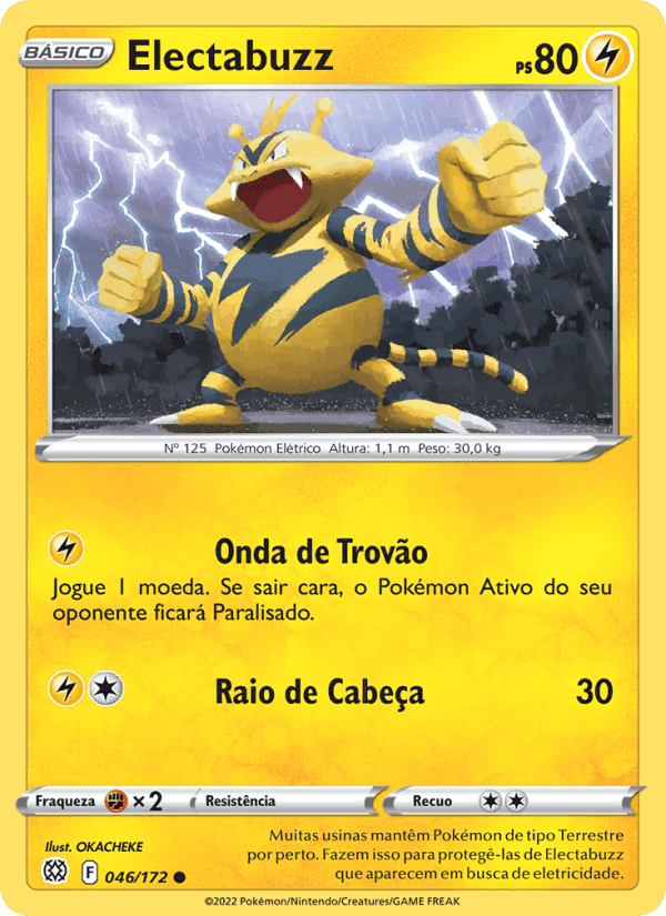 Electabuzz, card 046 from Astros Cintilantes