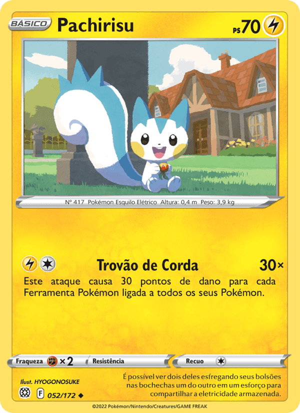 Pachirisu, carta 052 de Astros Cintilantes