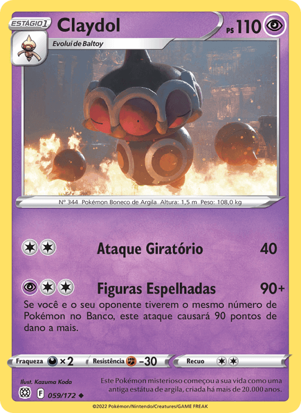Claydol, carta 059 de Astros Cintilantes