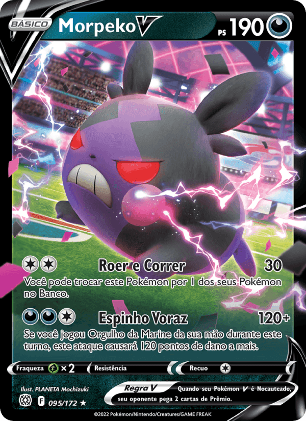 Morpeko V, card 095 from Astros Cintilantes
