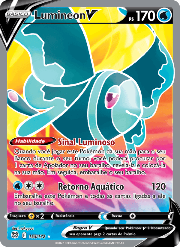 Lumineon V, card 155 from Astros Cintilantes