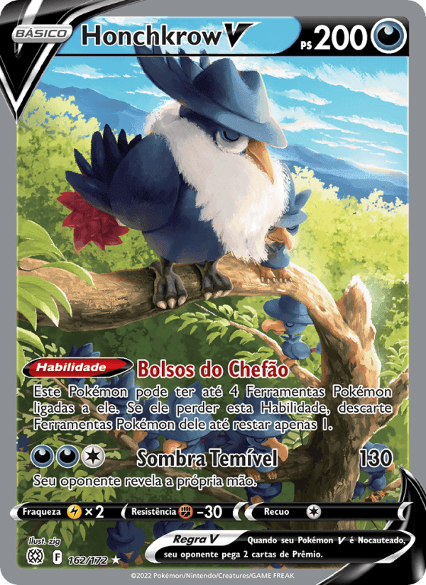 Honchkrow V, carta 162 de Astros Cintilantes