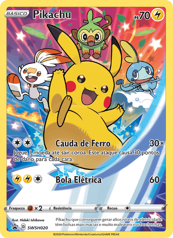 Pikachu, carta SWSH020 di ESES Promos