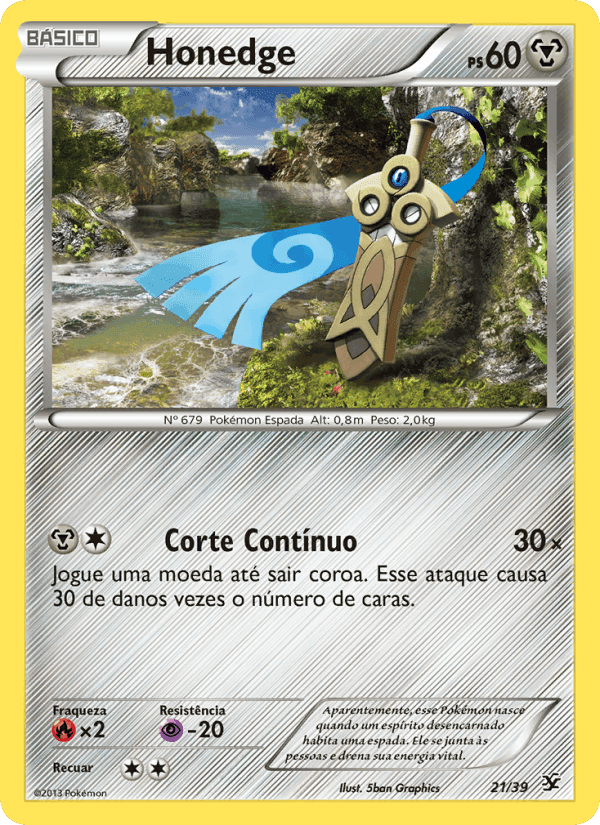 Honedge, carta 21 de Conjunto para Iniciantes Kalos