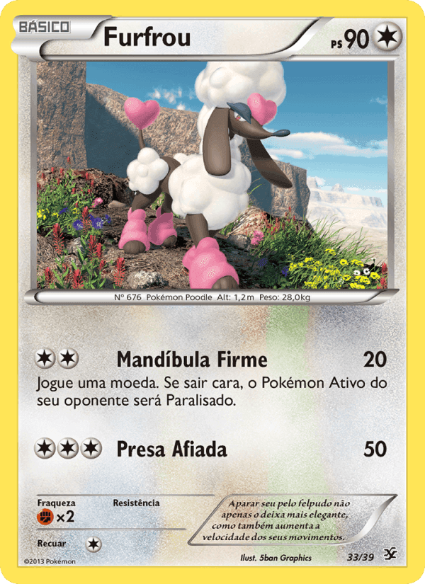 Furfrou, carta 33 de Conjunto para Iniciantes Kalos