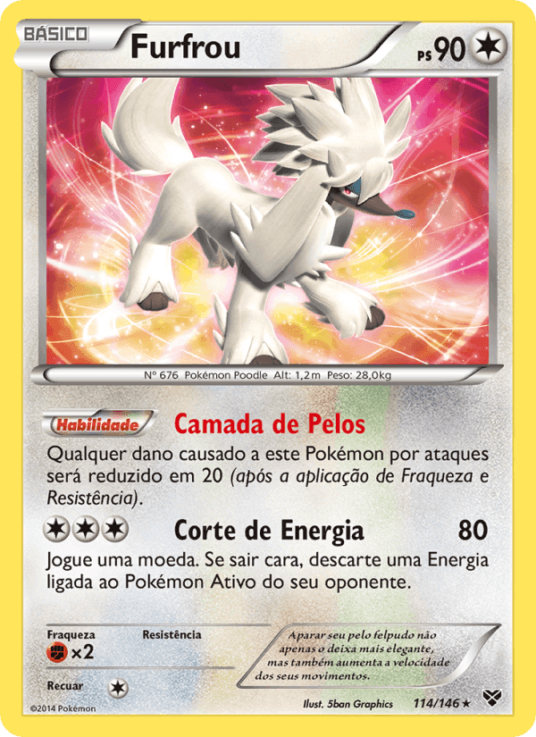 Furfrou, card 114 from XY