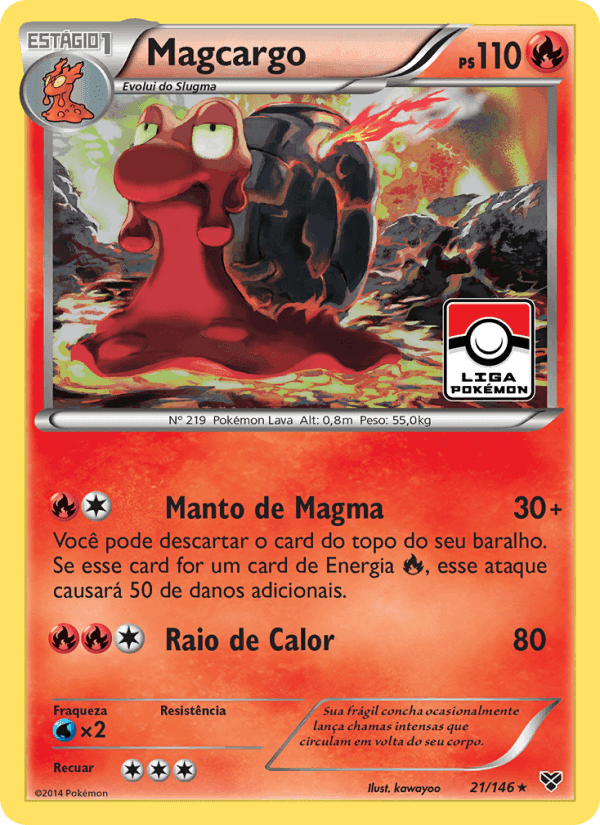 Magcargo, carta 21 de XY