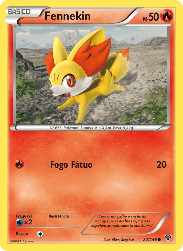 Fennekin, carta 24 de XY