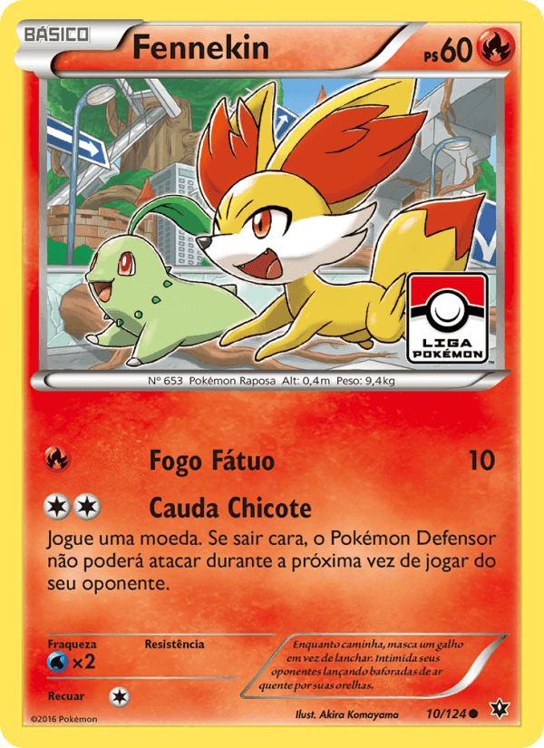 Fennekin, carta 10 de Fusão de Destinos