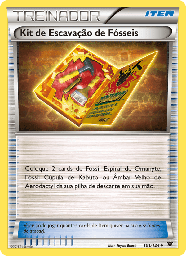 Kit de Escavação de Fósseis, card 101 from Fusão de Destinos