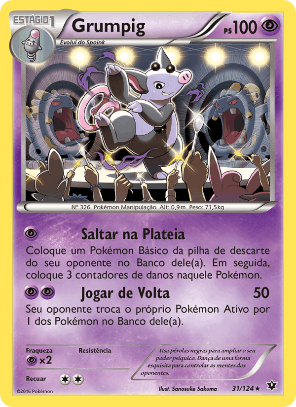 Grumpig, card 31 from Fusão de Destinos