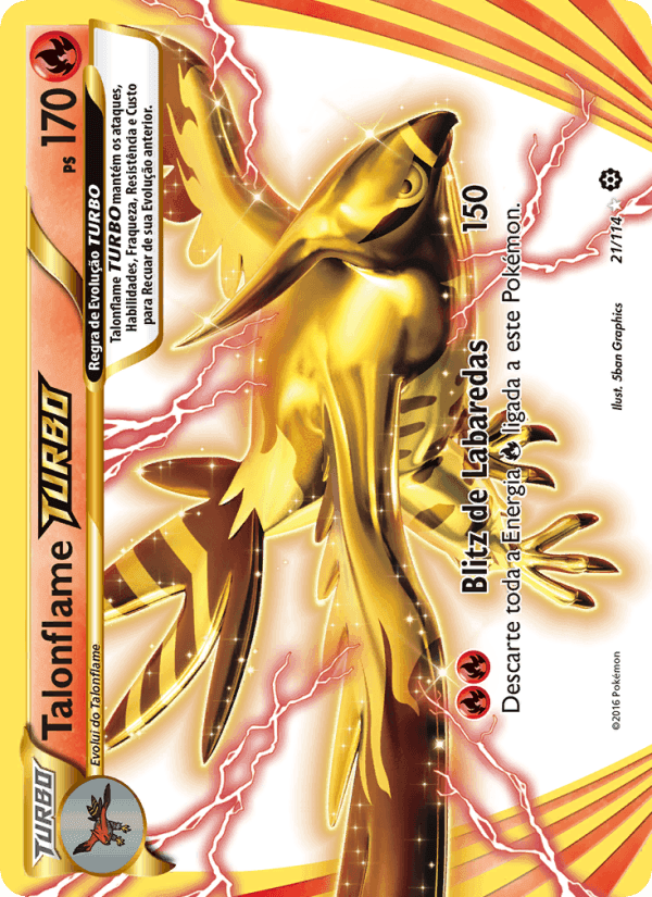 Talonflame TURBO, carte 21 de Cerco de Vapor