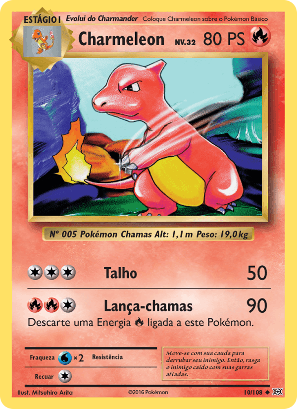 Charmeleon, carta 10 de Evoluções