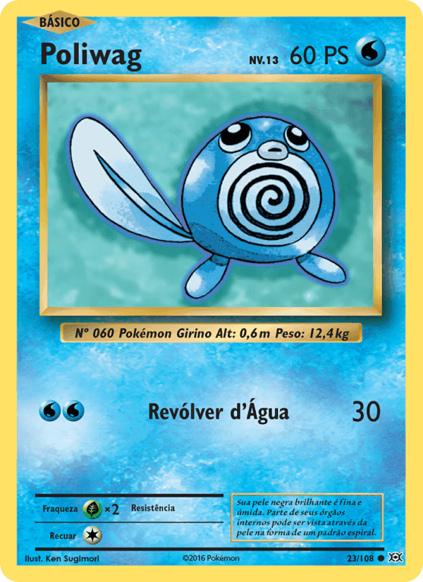 Poliwag, carta 23 de Evoluções