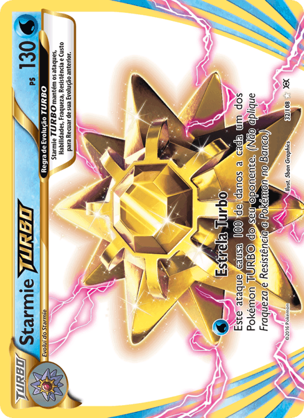 Starmie TURBO, carta 32 de Evoluções