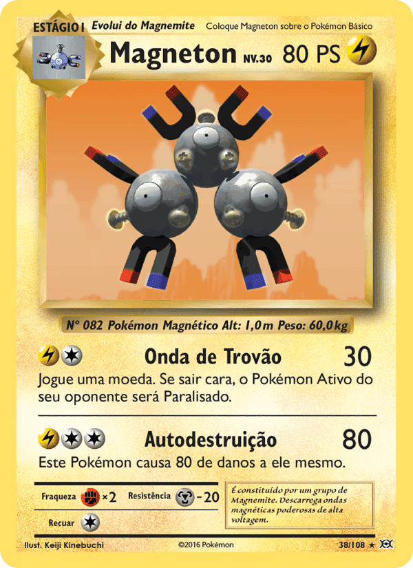 Magneton, carta 38 de Evoluções