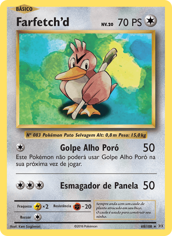 Farfetch'd, card 68 from Evoluções