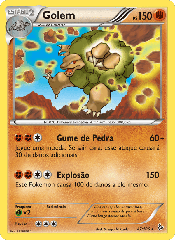 Golem, carta 47 di Flash de Fogo