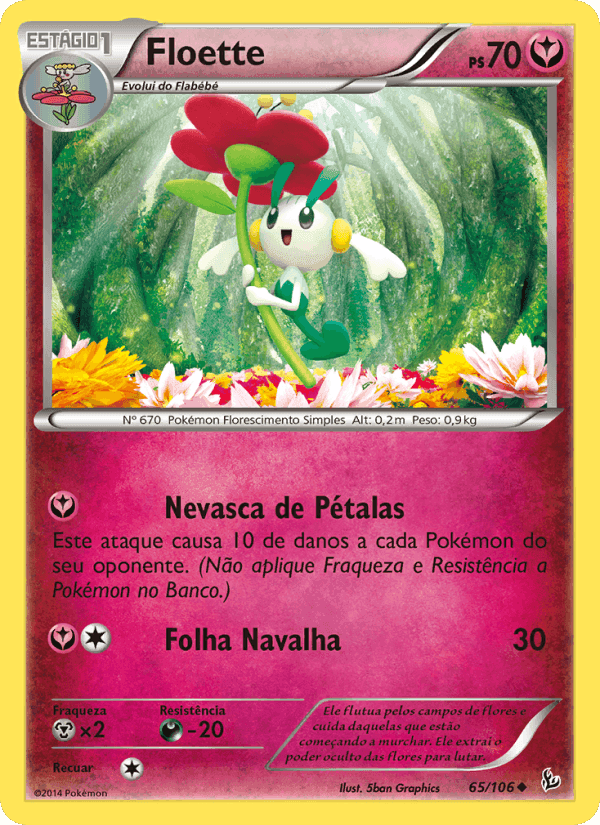 Floette, card 65 from Flash de Fogo