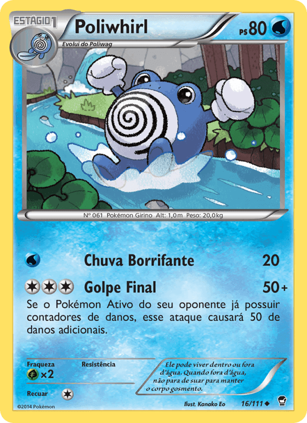 Poliwhirl, carta 16 di Punhos Furiosos