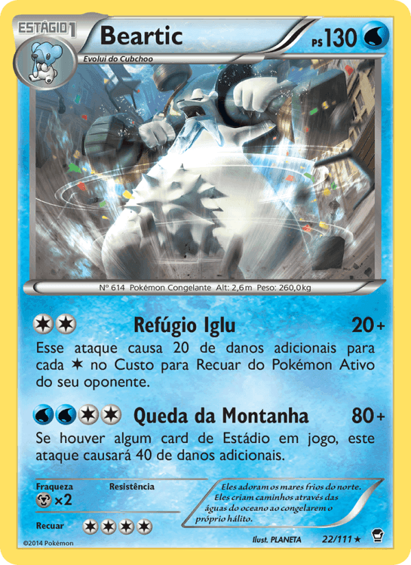 Beartic, carte 22 de Punhos Furiosos