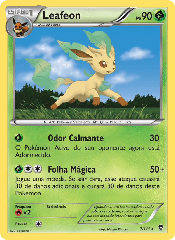 Leafeon, carta 7 de Punhos Furiosos