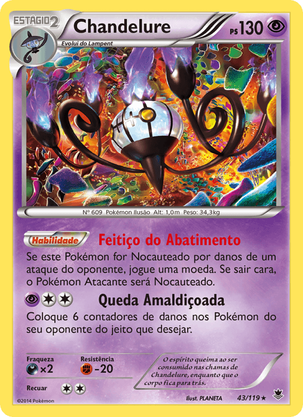 Chandelure, carta 43 de Força Fantasma