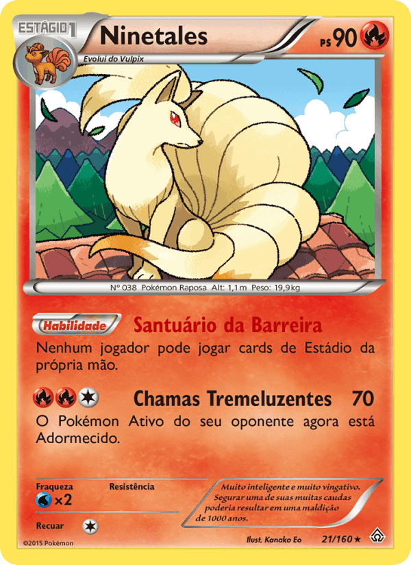 Ninetales, carta 21 de Conflito Primitivo