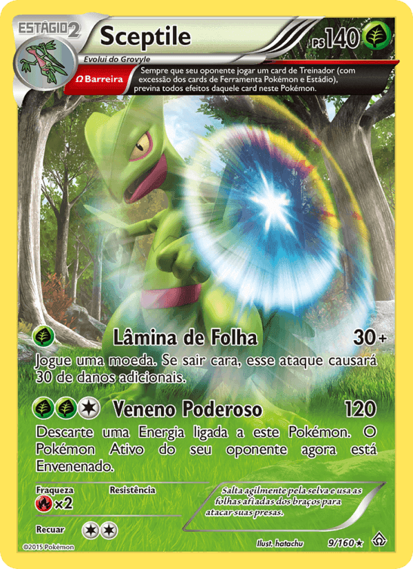 Sceptile, carta 9 de Conflito Primitivo