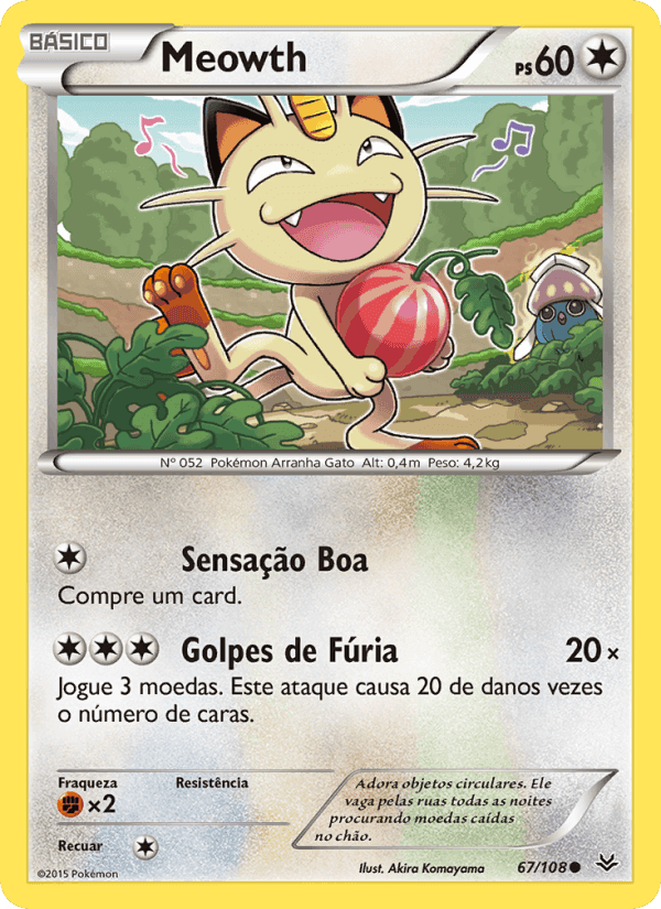 Meowth, card 67 from Céus Estrondosos