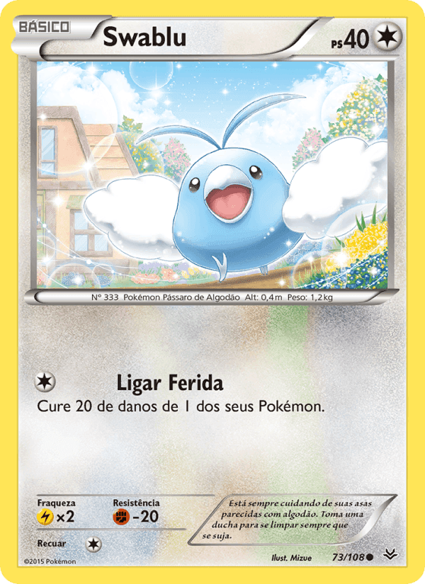 Swablu, carte 73 de Céus Estrondosos