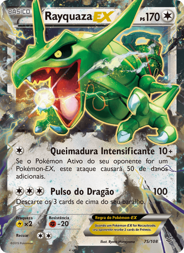 Rayquaza EX, carte 75 de Céus Estrondosos