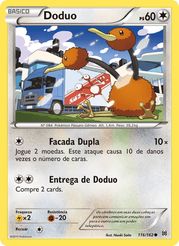 Doduo, card 116 from Turbo Revolução