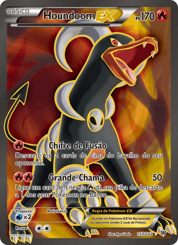 Houndoom EX, carta 153 de Turbo Revolução