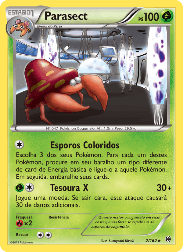 Parasect, carta 2 de Turbo Revolução