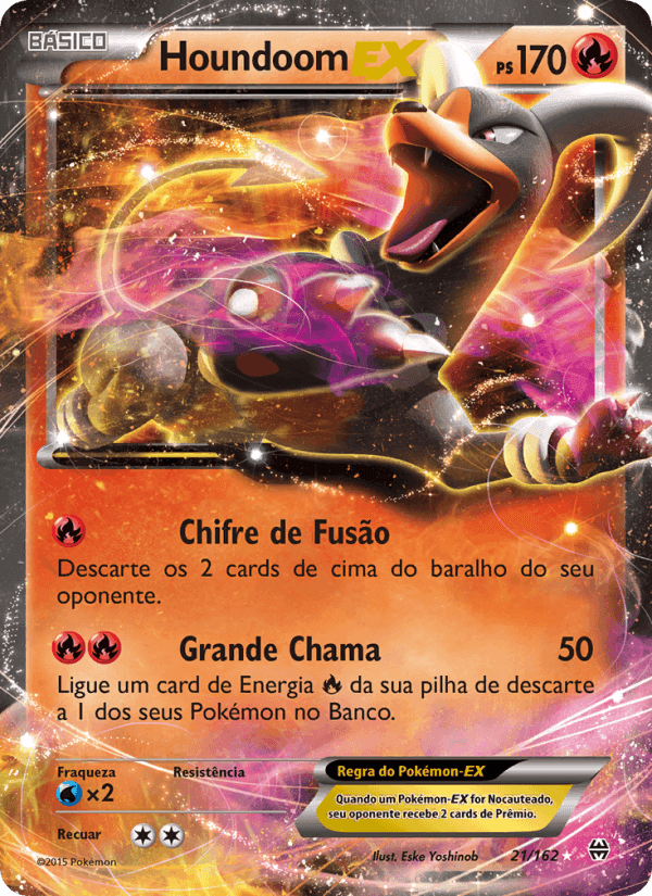 Houndoom EX, carta 21 de Turbo Revolução