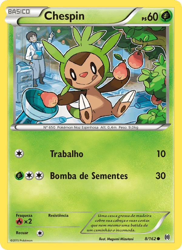 Chespin, carta 8 de Turbo Revolução