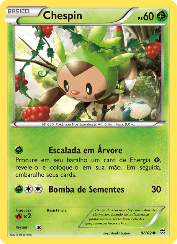 Chespin, carta 9 de Turbo Revolução