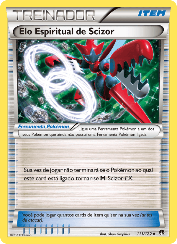 Elo Espiritual de Scizor, card 111 from Turbo Colisão