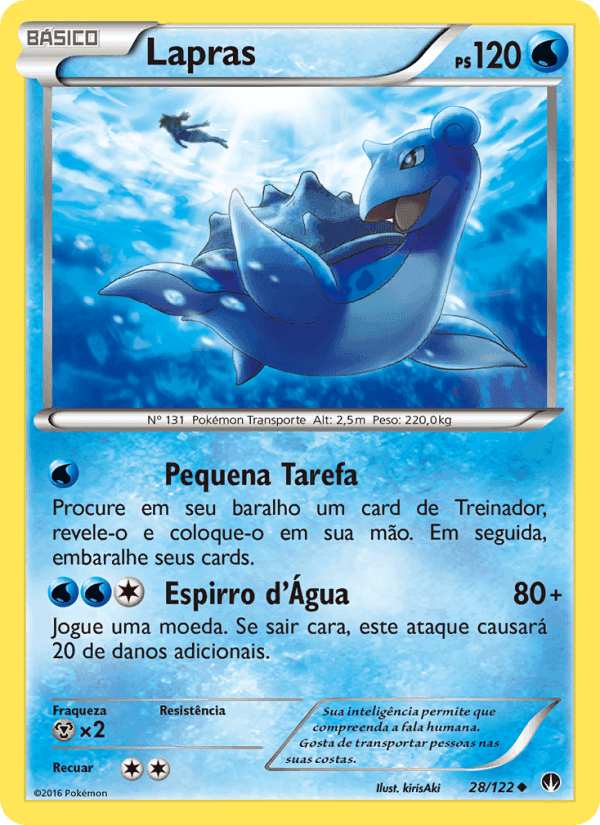 Lapras, carta 28 di Turbo Colisão