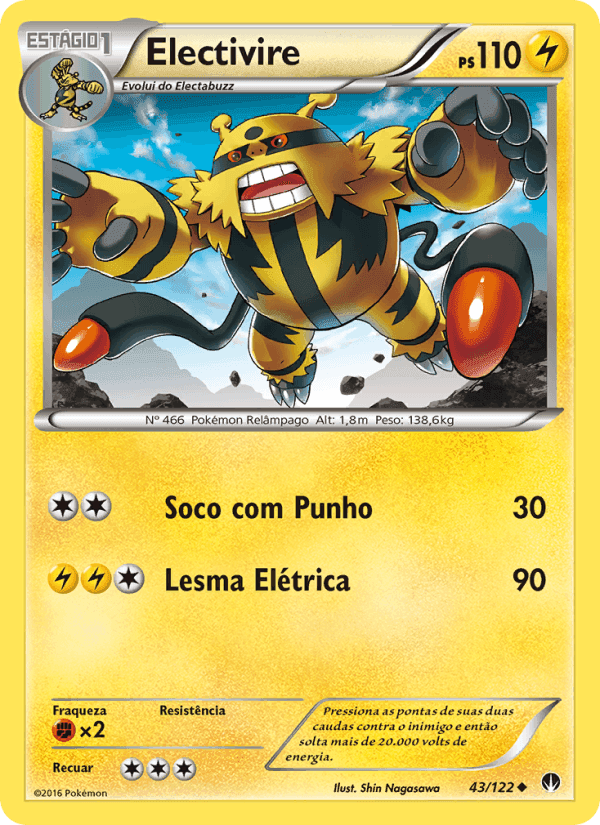 Electivire, carta 43 de Turbo Colisão