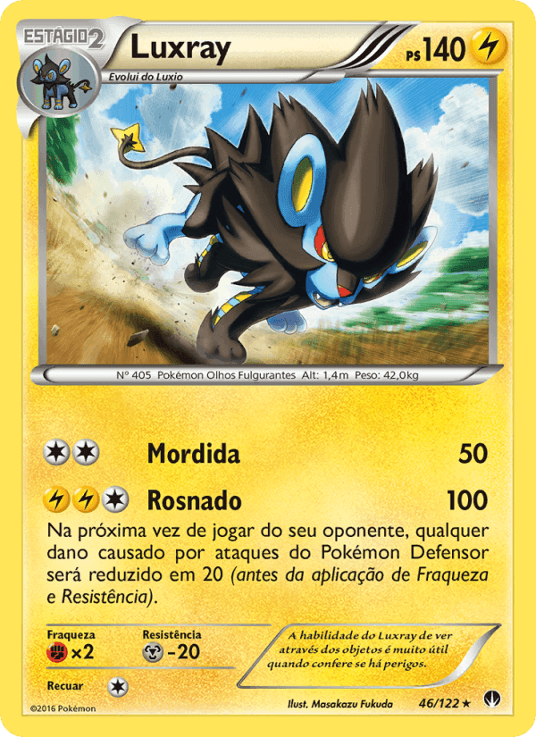 Luxray, card 46 from Turbo Colisão