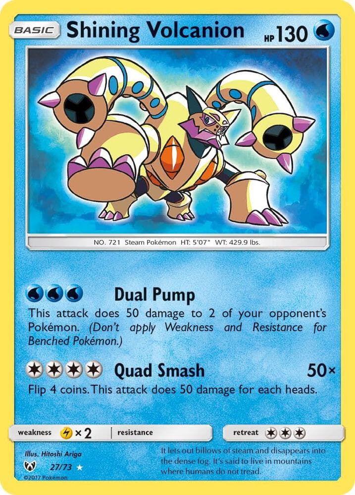 Shining Volcanion, carta 27 di Shining Legends