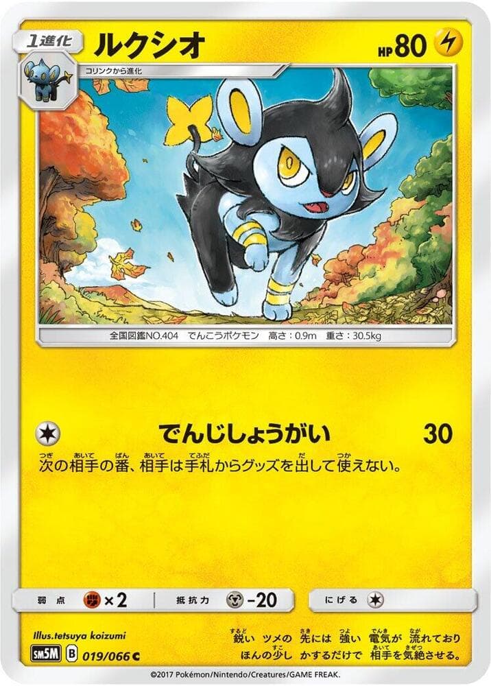 ルクシオ, carta 019 di ウルトラムーン