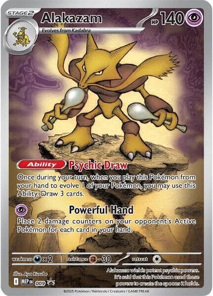 Alakazam, carta 009 di MEP Black Star Promos