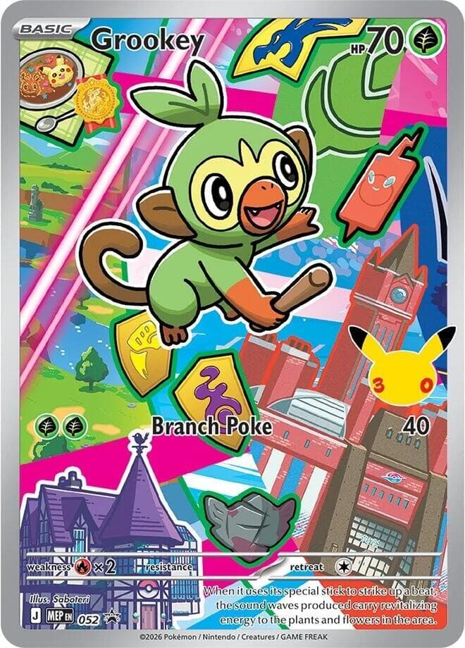 Grookey, carta 052 di MEP Black Star Promos